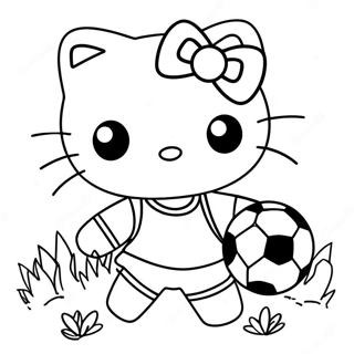 Hello Kitty Fodbold Farveside 40347-33452