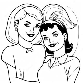 Betty Og Veronica Farvelægningssider