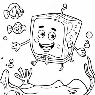 Spongebob Squarepants Underwater Eventyr Farveside 40628-33670