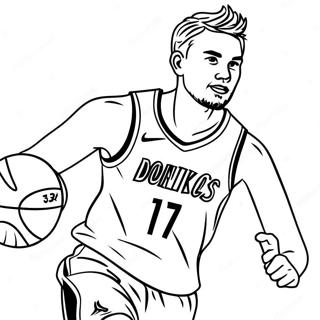 Luka Doncic Dribler Basketball Farveside 40969-34038