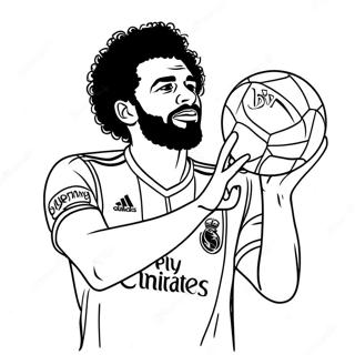 Mo Salah Dribler Bolden Farveside 41189-34214