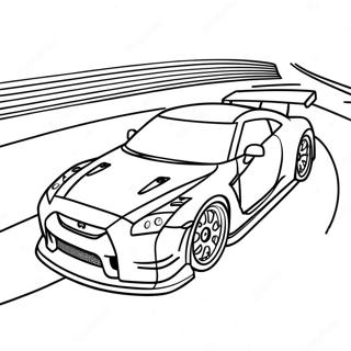 Farveside Med Gtr R35 Der Racer Pa Banen 41490-34434