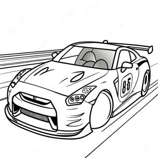 Farveside Med Gtr R35 Der Racer Pa Banen 41490-34436