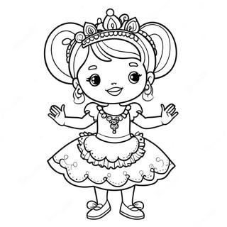 Fancy Nancy I En Glitrende Kjole Farveside 4171-3367