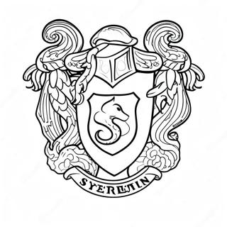 Slytherin Hus Vabenskjold Farveside 41739-34637