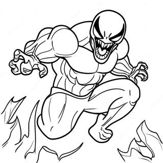 Venom Among Us Action Pose Farvelaegningsside 41780-34665