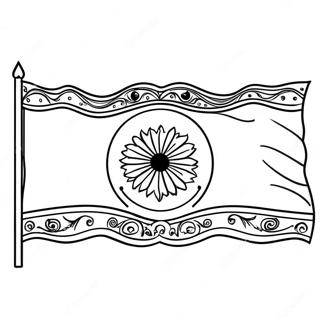 Indisk Flag Farvelaegningsside 41829-34704