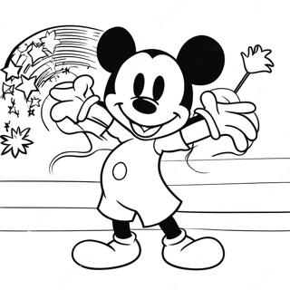 Mickey Mouse Fejrer Uafhaengighedsdag Farveside 42191-34987