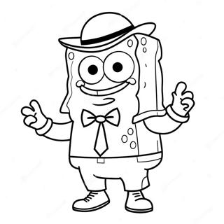 Spongebob I Et Cool Gangster Outfit Farveside 42922-35744