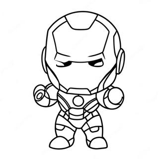 Elskelig Chibi Iron Man Farveside 42932-35749