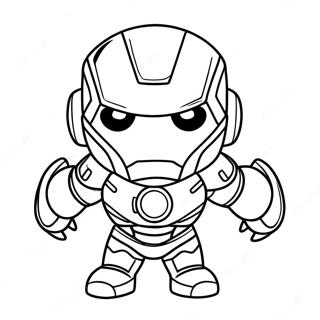 Elskelig Chibi Iron Man Farveside 42932-35750