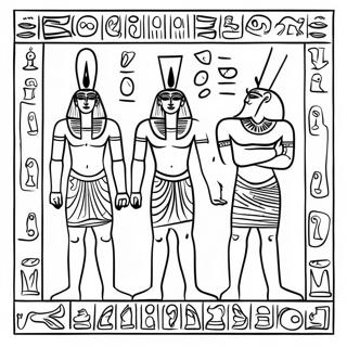 Egyptiske Hieroglyffer Farveside 4300-3468