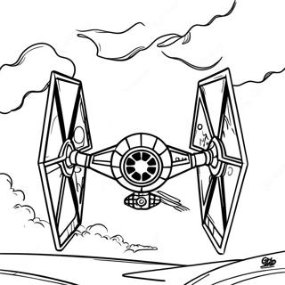 Klassisk Tie Fighter I Kamp Farveside 43633-36314