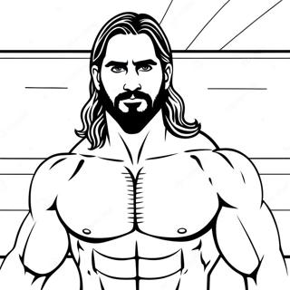 Seth Rollins I Aktion Farveside 44233-36787