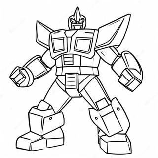 Mighty Megazord I Aktion Farveside 44413-36931