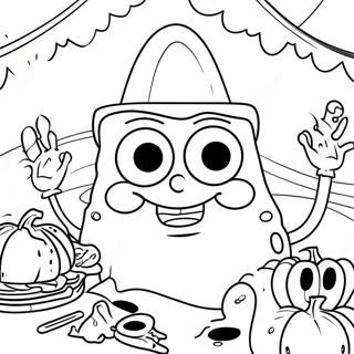 Spongebob Thanksgiving Fest Farvelaegningssider 44892-37308