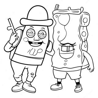 Spongebob Pilgrimkostume Farvelaegningssider 44893-37310