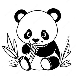 Sod Baby Panda Spiser Bambus Farveside 45814-38169