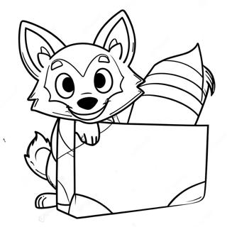 Lankybox Foxy Farvelaegningsside 46093-38399