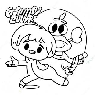 Timmy Turner Og Cosmo Coloring Page 4742-3814