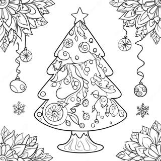 Fantastisk Juletrae Med Julepynt Coloring Page 4752-3821