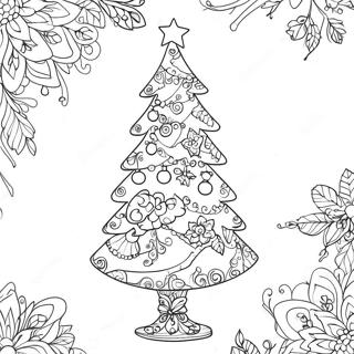 Fantastisk Juletrae Med Julepynt Coloring Page 4752-3822