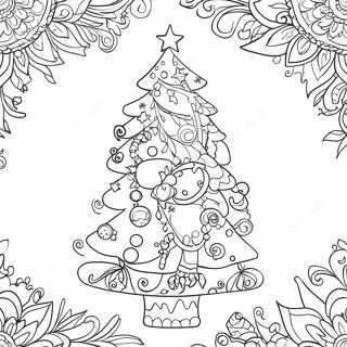 Fantastisk Juletrae Med Julepynt Coloring Page 4752-3823