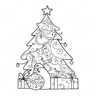 Fantastisk Juletrae Med Julepynt Coloring Page 4752-3824