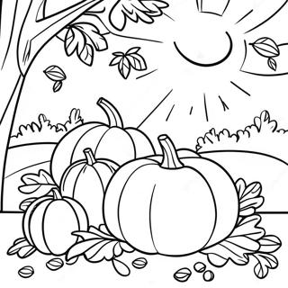 Efterars Host Scene Coloring Page 4772-3839