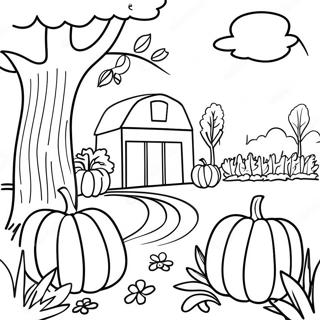 Efterars Host Scene Coloring Page 4772-3840