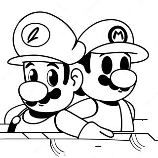 Luigi Og Mario Eventyr Coloring Page 4782-3846