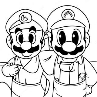 Luigi Og Mario Eventyr Coloring Page 4782-3847