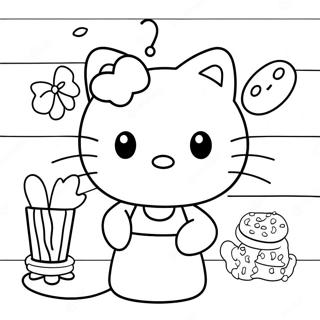 Hello Kitty Bagning Af Laekre Snacks Farveside 47885-39816