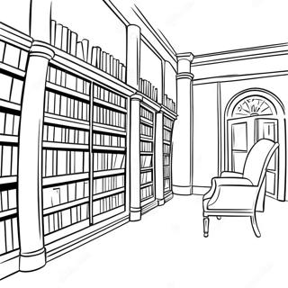 Bibliotek Coloring Page 4791-3852