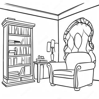 Hyggeligt Laesehjorne Bibliotek Coloring Page 4792-3855