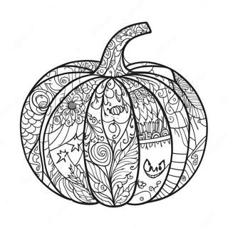 Halloween Zentangle Graeskar Farveside 48114-39979