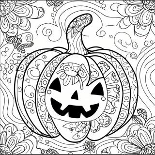 Halloween Zentangle Graeskar Farveside 48114-39980