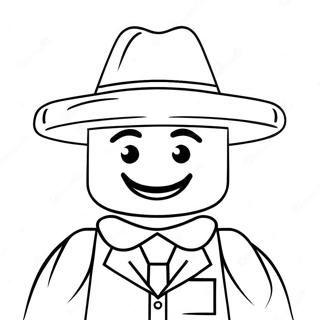 Glad Lego Person Med Hat Farveside 48235-40090