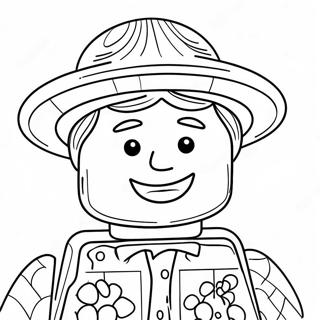 Glad Lego Person Med Hat Farveside 48235-40092