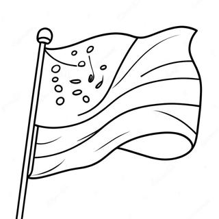 Farverigt Kristen Flag Farveside 48365-40199