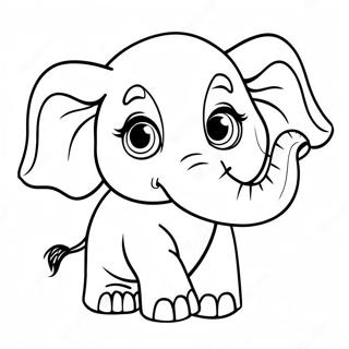 Sodt Baby Elefant Farveside 48555-40337