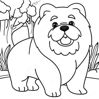 Chow Chow Hund Farveside 48674-40443