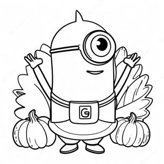 Minion Thanksgiving Farvelægningssider