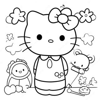 Hello Kitty Med Venner Farveside 48955-40667