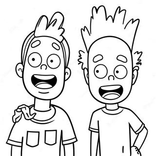 Beavis Og Butthead I Sjove Kostumer Farveside 48995-40698