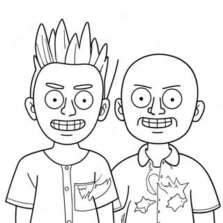 Beavis Og Butthead I Sjove Kostumer Farveside 48995-40699