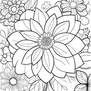 Dahlia Blomst Farveside 49564-41351