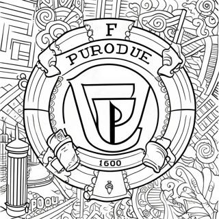 Purdue Universitet Logo Farveside 49574-41364