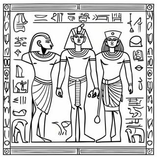 Oldegyptiske Hieroglyffer Farveside 4973-3992