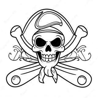 Farverig Pirat Jolly Roger Farveside 49825-41562